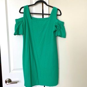 J. Crew off shoulder mini dress